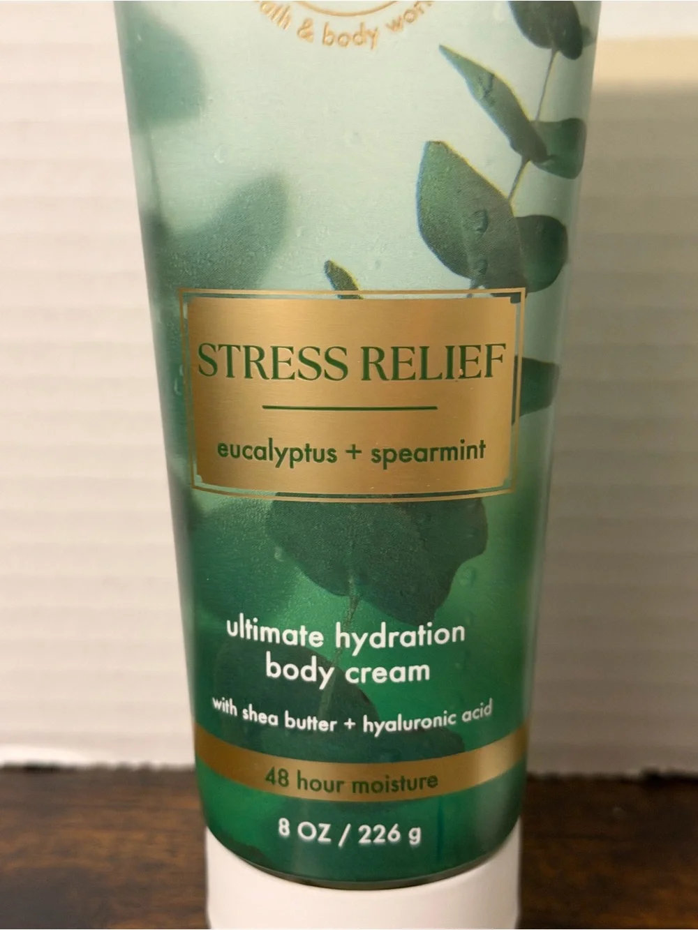 2 Bath & Body Works Stress Relief Eucalyptus + Spearmint Body Creams - Green